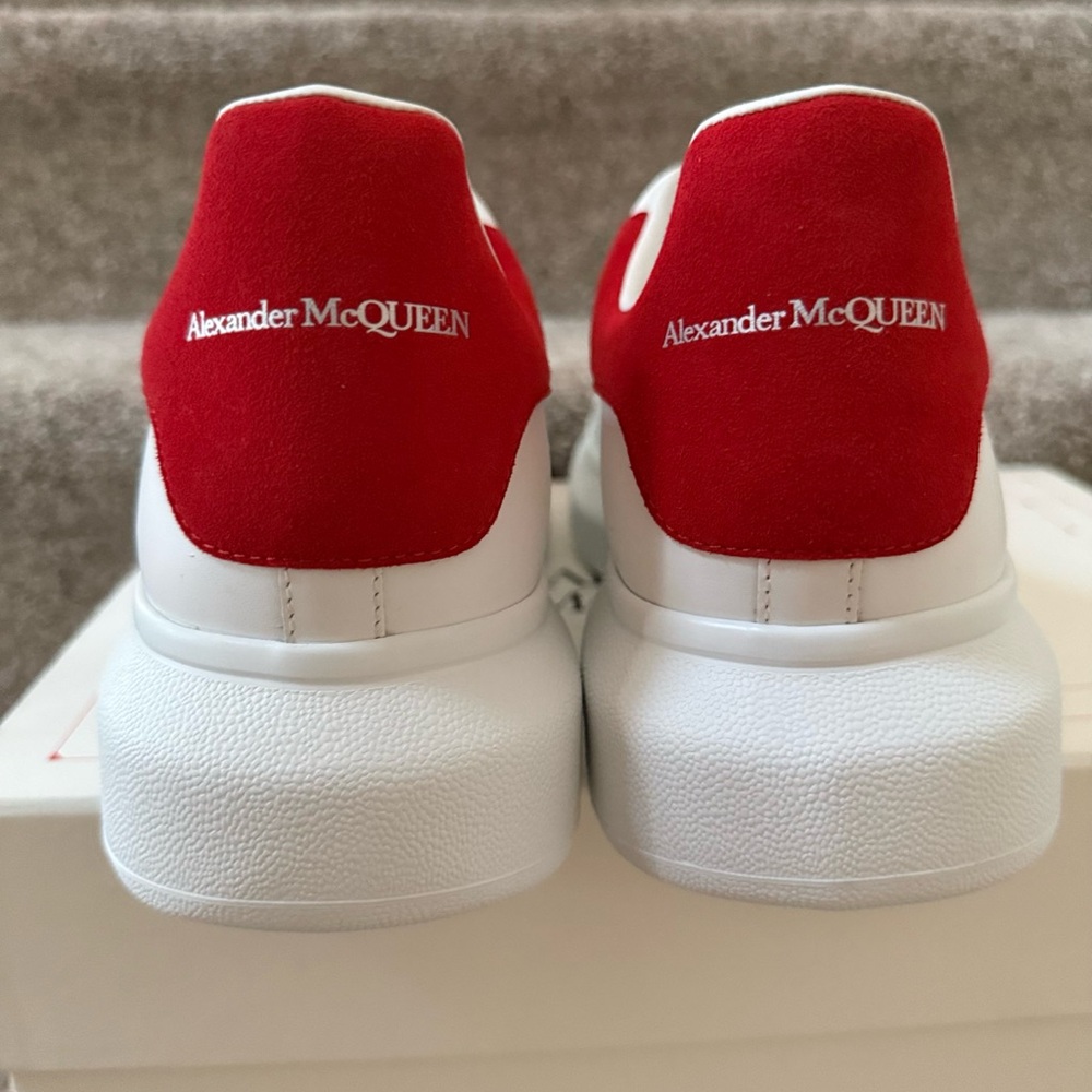 Alexander McQueen Oversized Sneakers – White/Red – Men’s US 11 (EU 44) - Picture 3 of 8